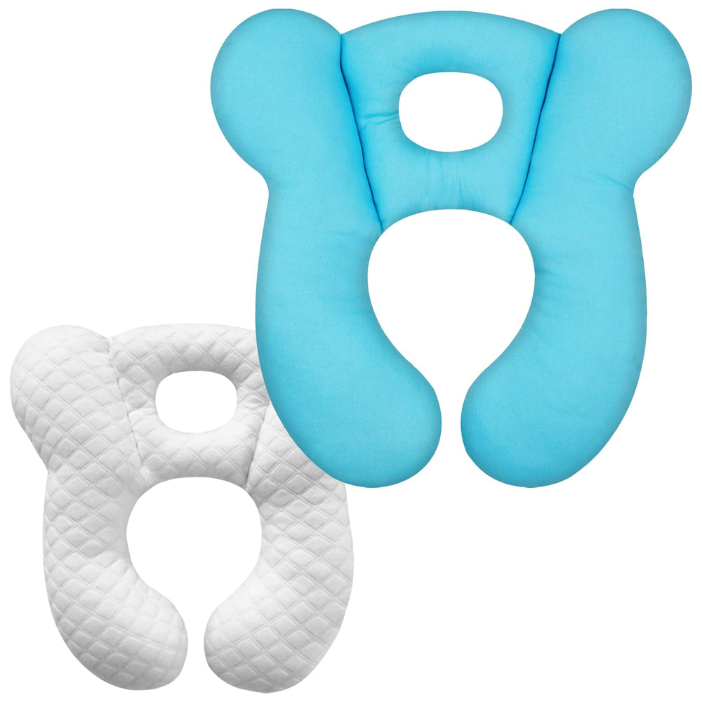 ZHOMA baby travel pillow with U-shape offers comfort during car travel.
