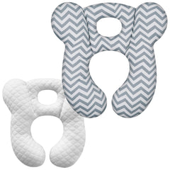 ZHOMA baby travel pillow with U-shape provides comfy head support for car journeys.
