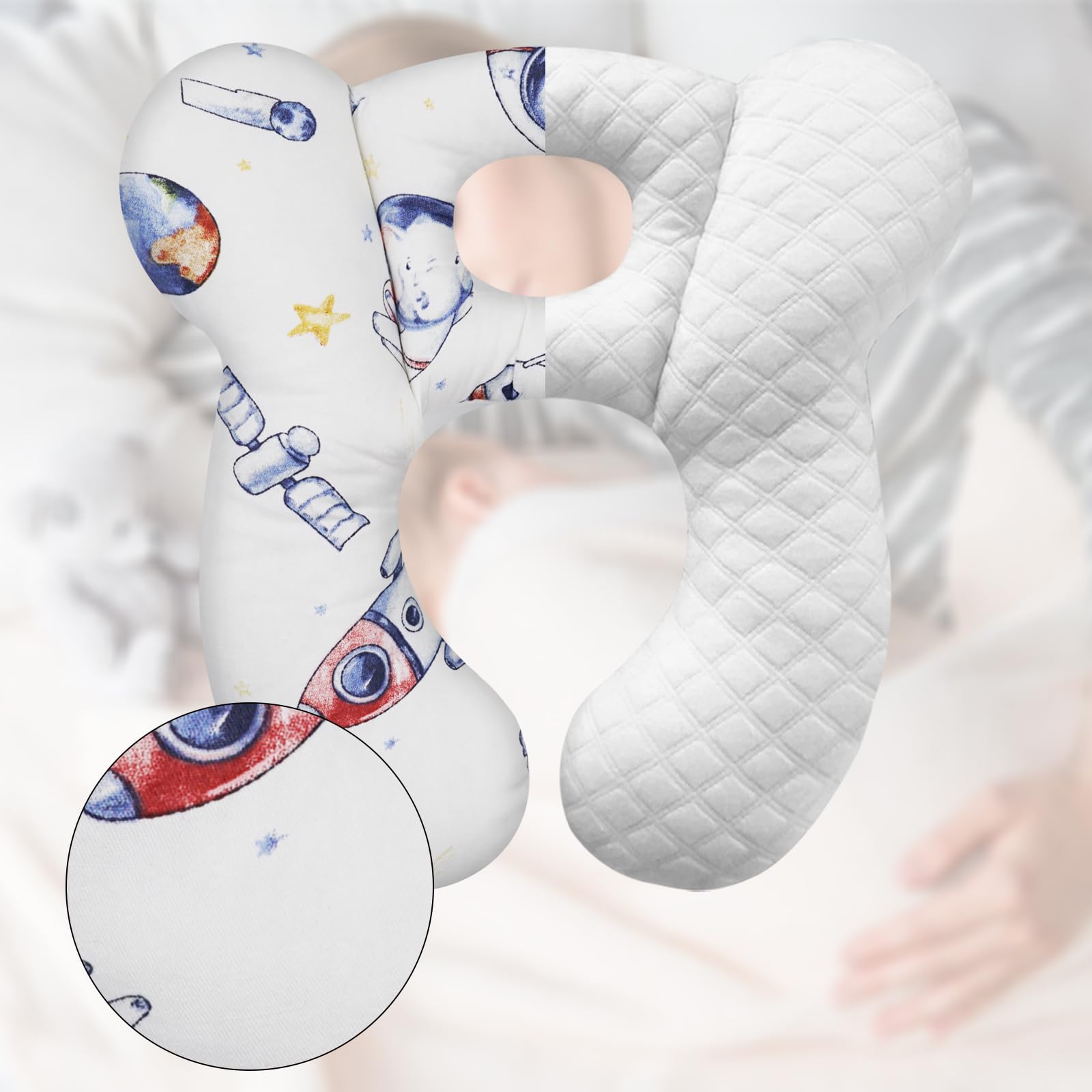 ZHOMA pillow cover is machine washable for easy cleanup after trips