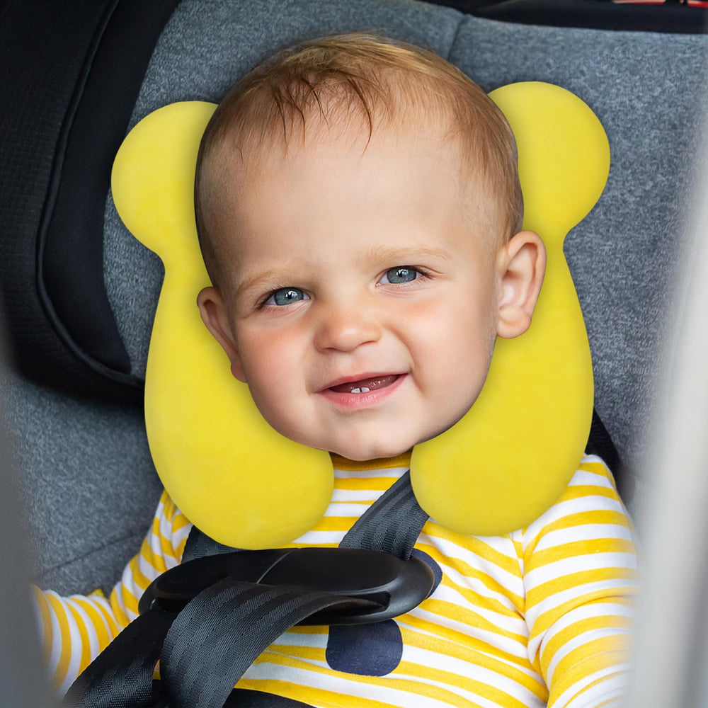 ZHOMA yellow travel pillow ideal as a gift for new parents