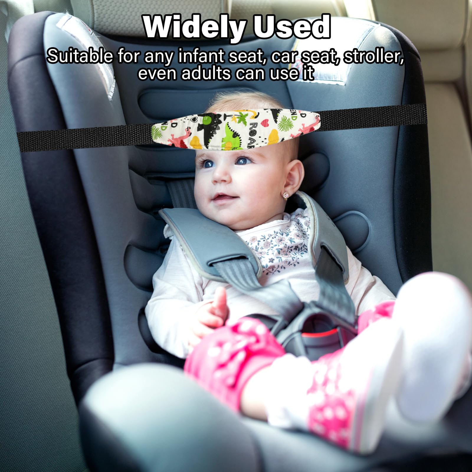 ZHOMA travel-friendly head support is ideal for car rides and stroller trips.