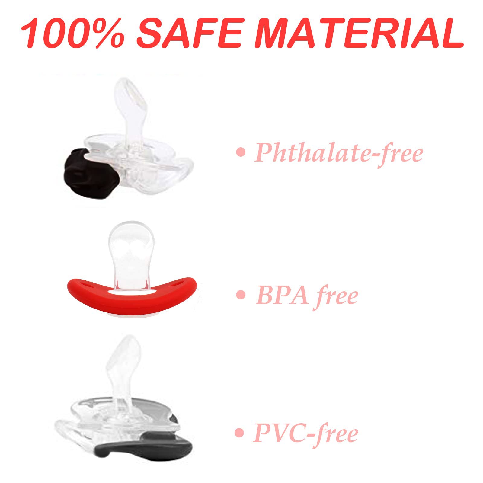 Zhovee mustache design pacifier, ideal baby shower gift