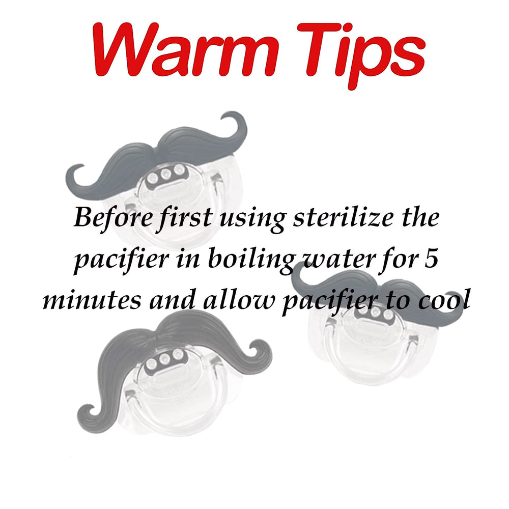 Zhovee pacifier size 3x1.5 inches for ages 0–36 months.