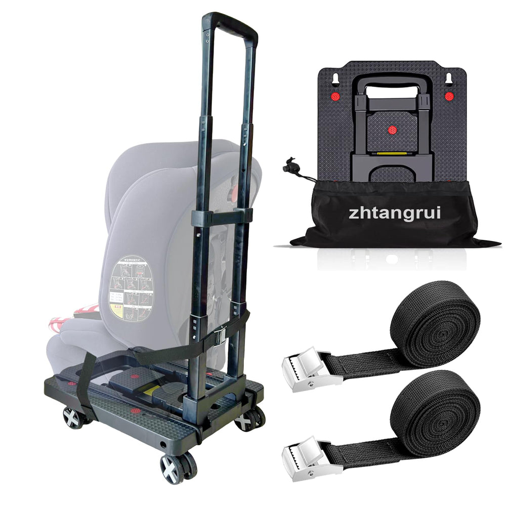 Zhtangrui car seat dolly at the airport ready to roll a seat securely.