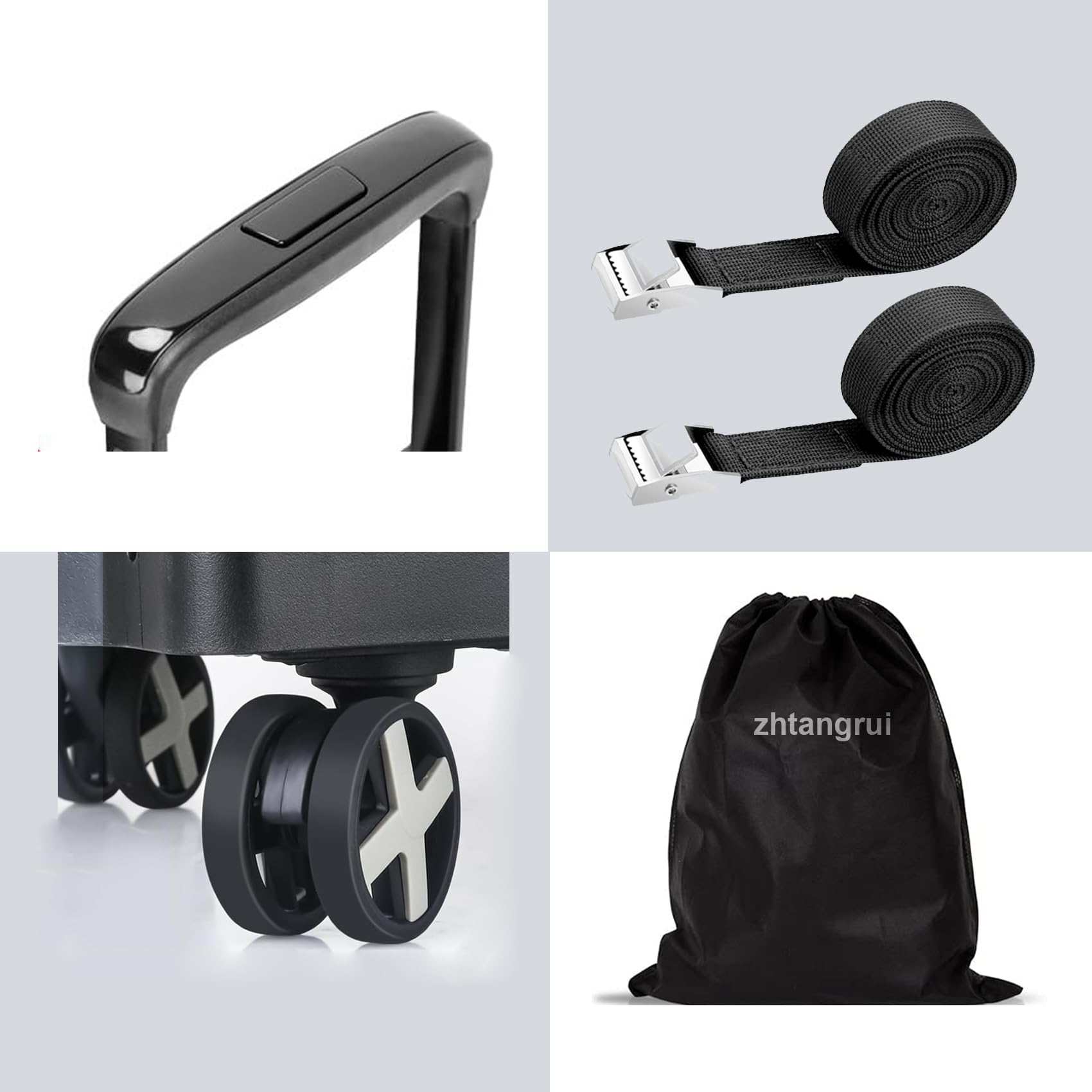 Airport travel companion that eases long terminal walks with the dolly.