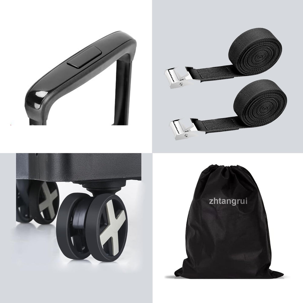 Airport travel companion that eases long terminal walks with the dolly.