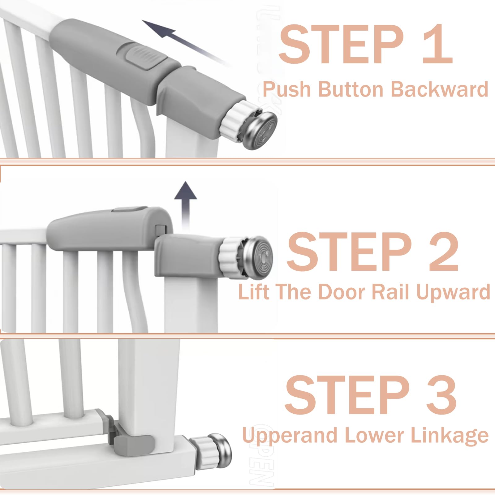 ZHUOKECE auto-close feature keeps the gate shut after passage.