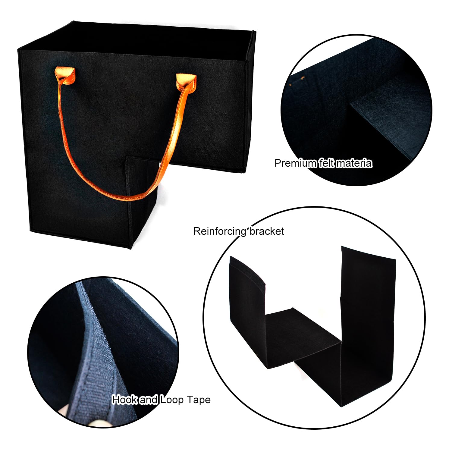 Zhupoub thick felt interior protects items from bumps and scratches.