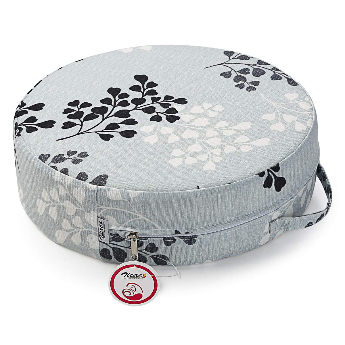 Zicac kids anti-slip chair booster seat, round shape keeping meals stable for toddlers.
