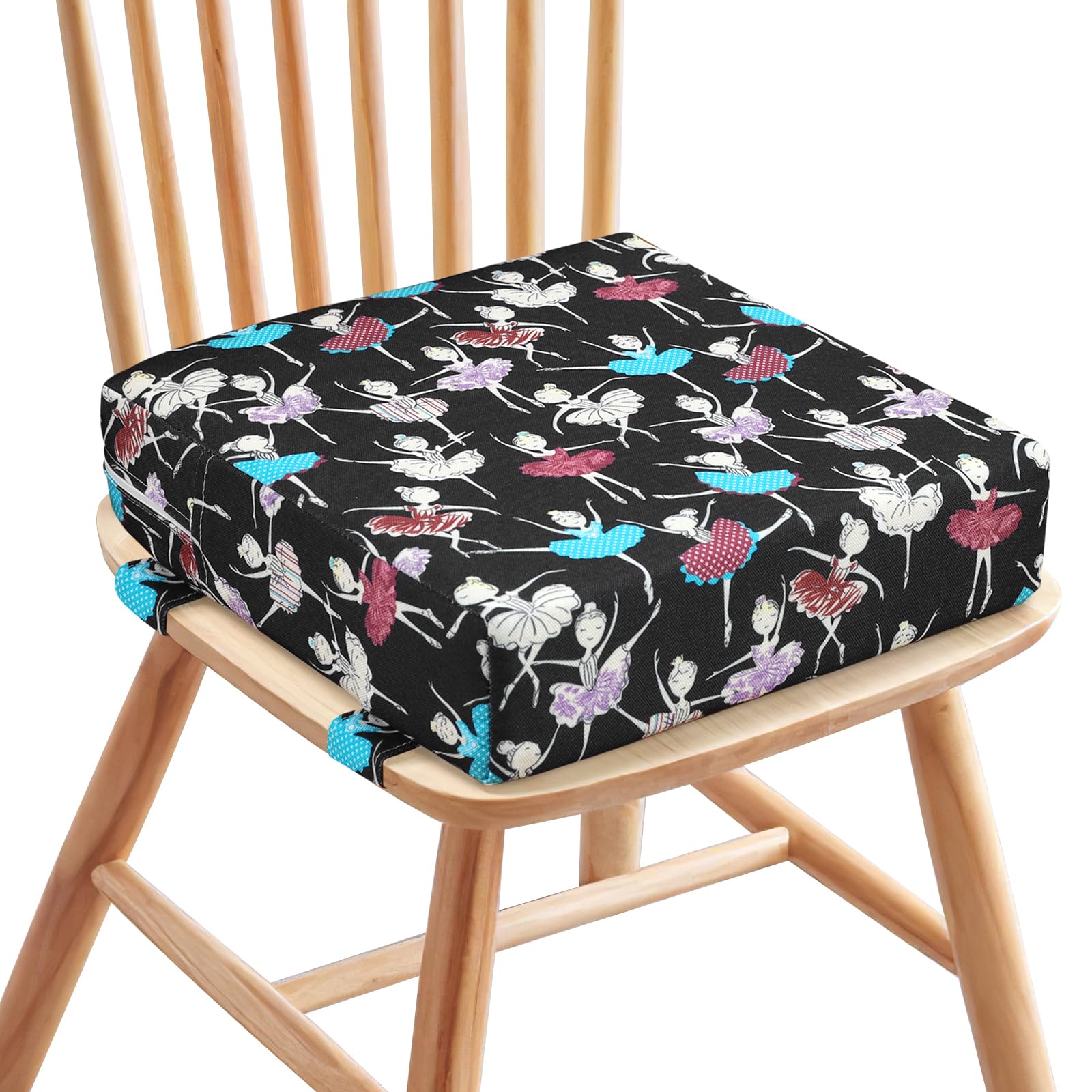 Zicac cushion front view shows compact, supportive seating for meals.