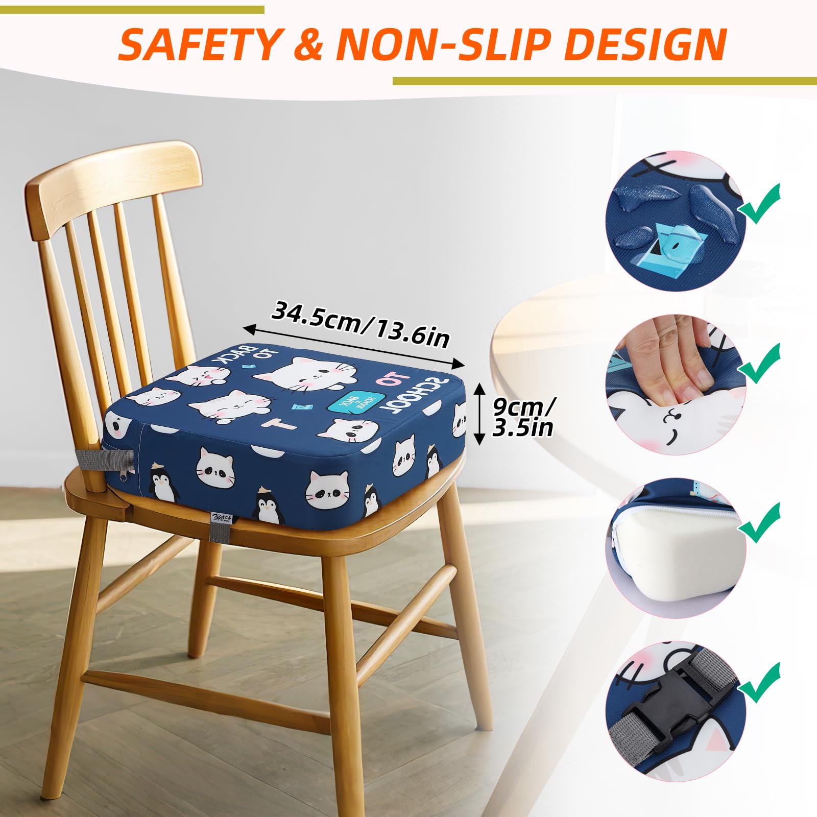 Zicac cushion detachable cover suitable for machine washing.