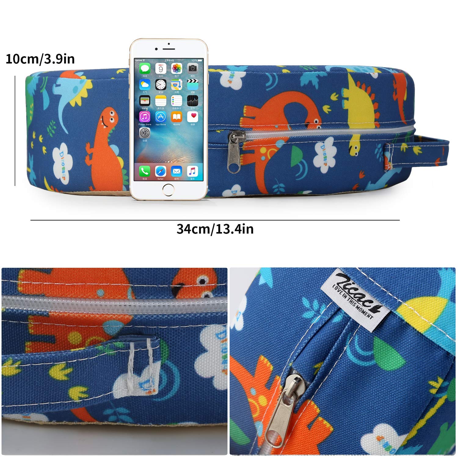 Zicac seat cushion with detachable cover for quick cleanup after meals.
