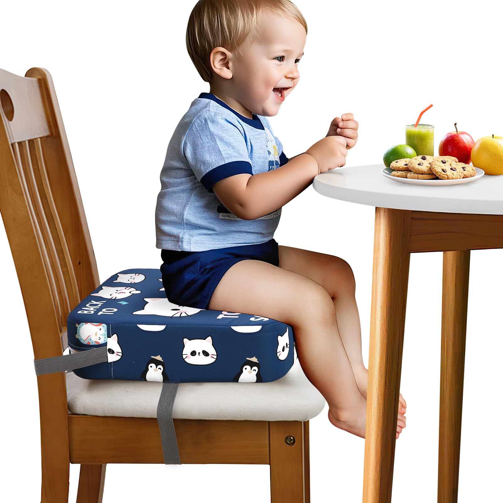 Zicac cushion size 13.78x13.78 inches fits most chairs.