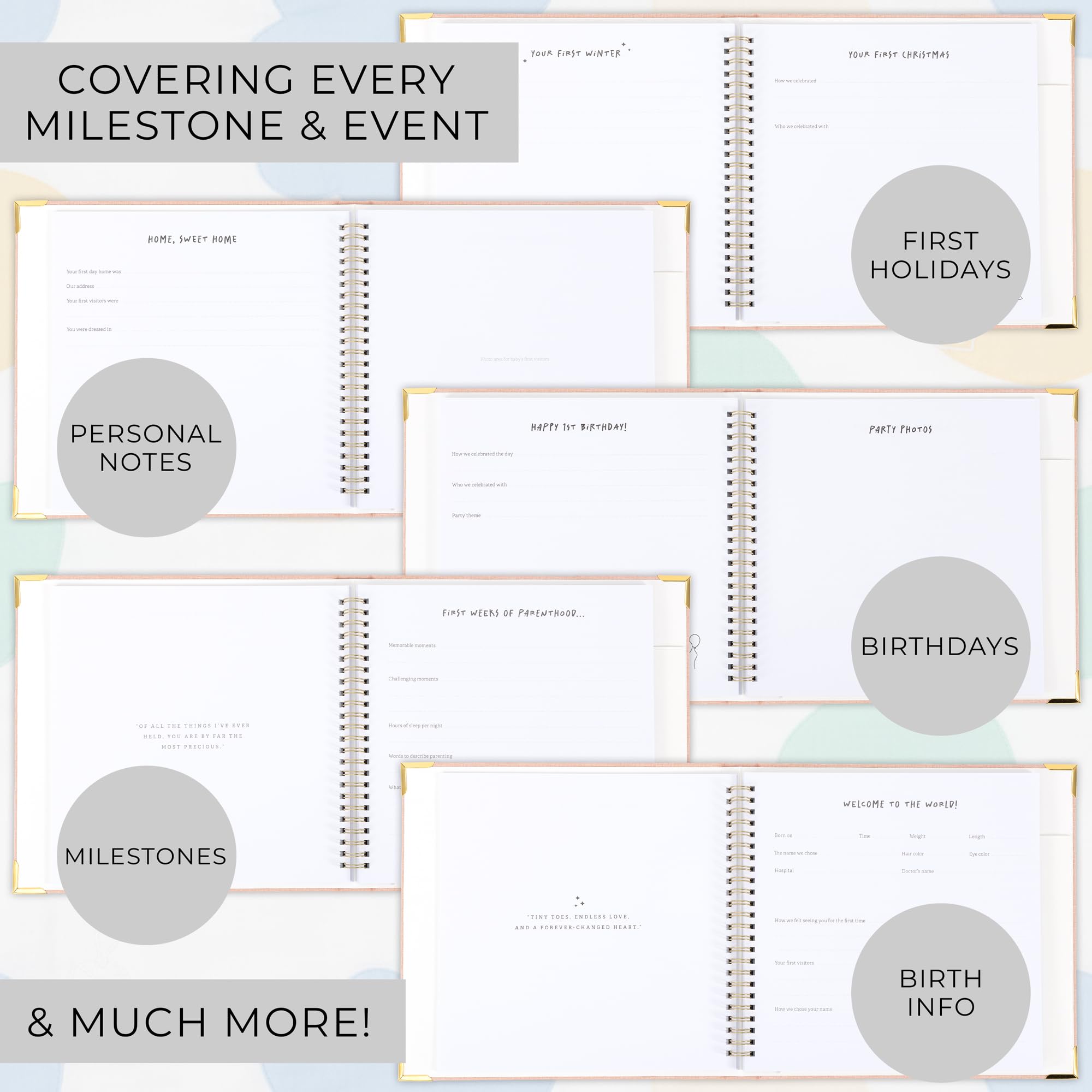ZICOTO linen cover journal, back pocket for keepsakes.