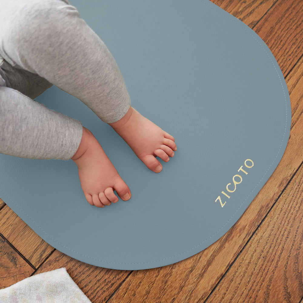 ZICOTO blue travel-friendly changing pad, stylish and practical for outings.