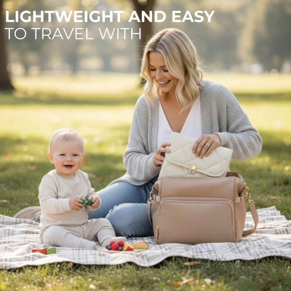 Wipe-clean cover for ZICOTO changing pad keeps changes hygienic
