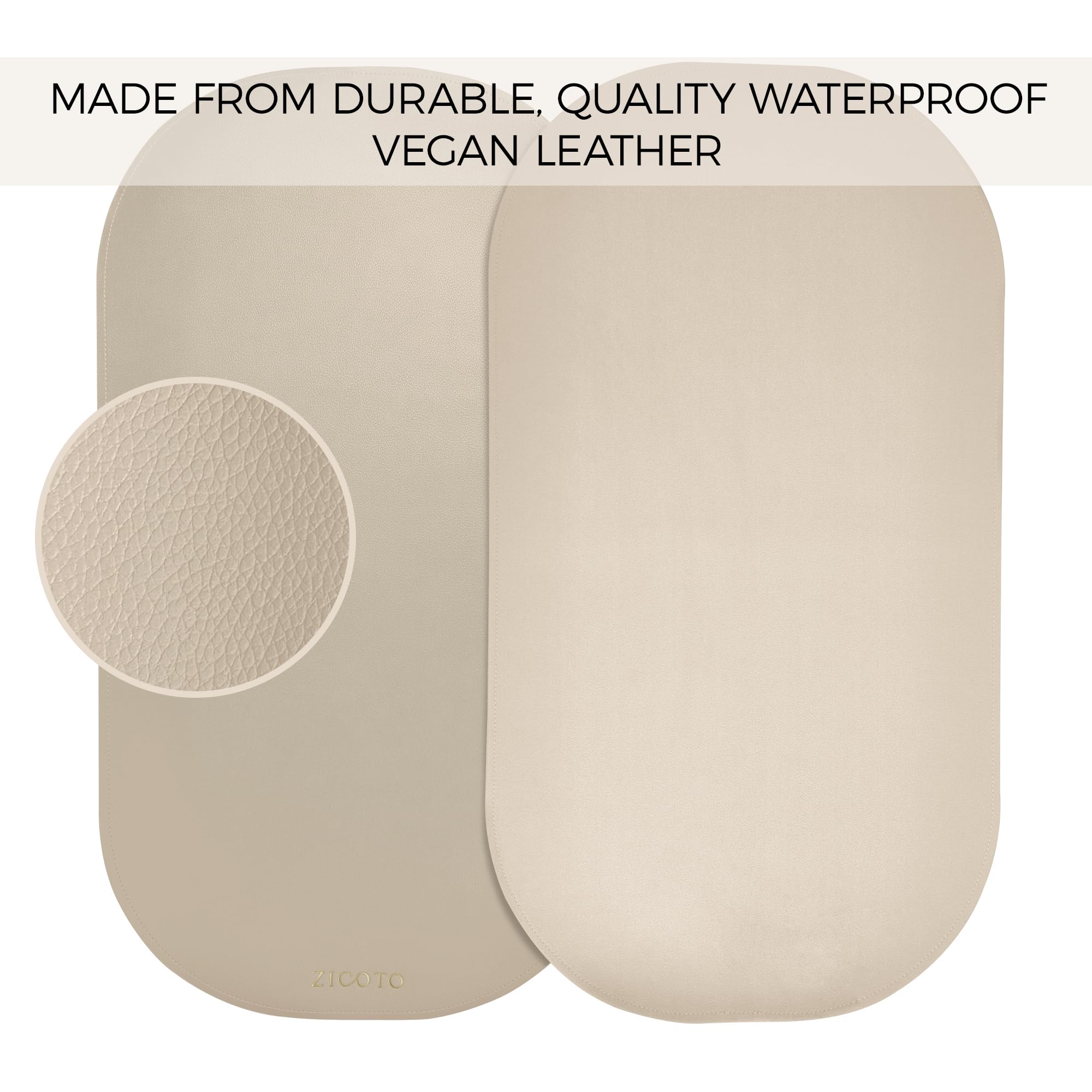 ZICOTO elastic-band closure keeps the changing pad securely folded for compact packing.