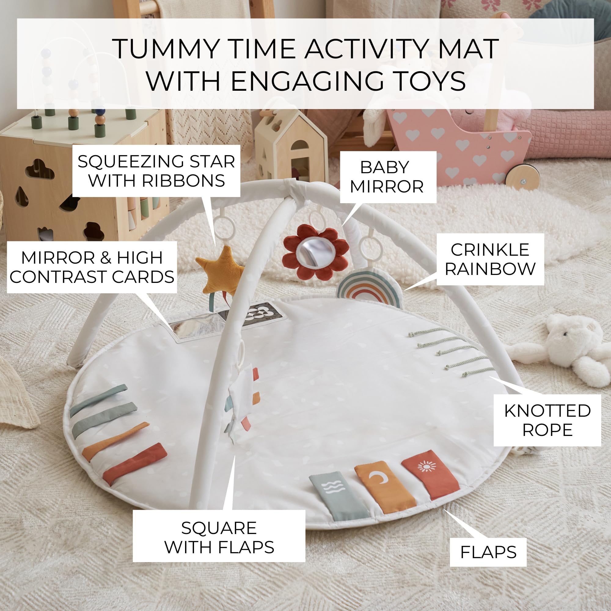 ZICOTO modern sage green design fits any playroom decor.