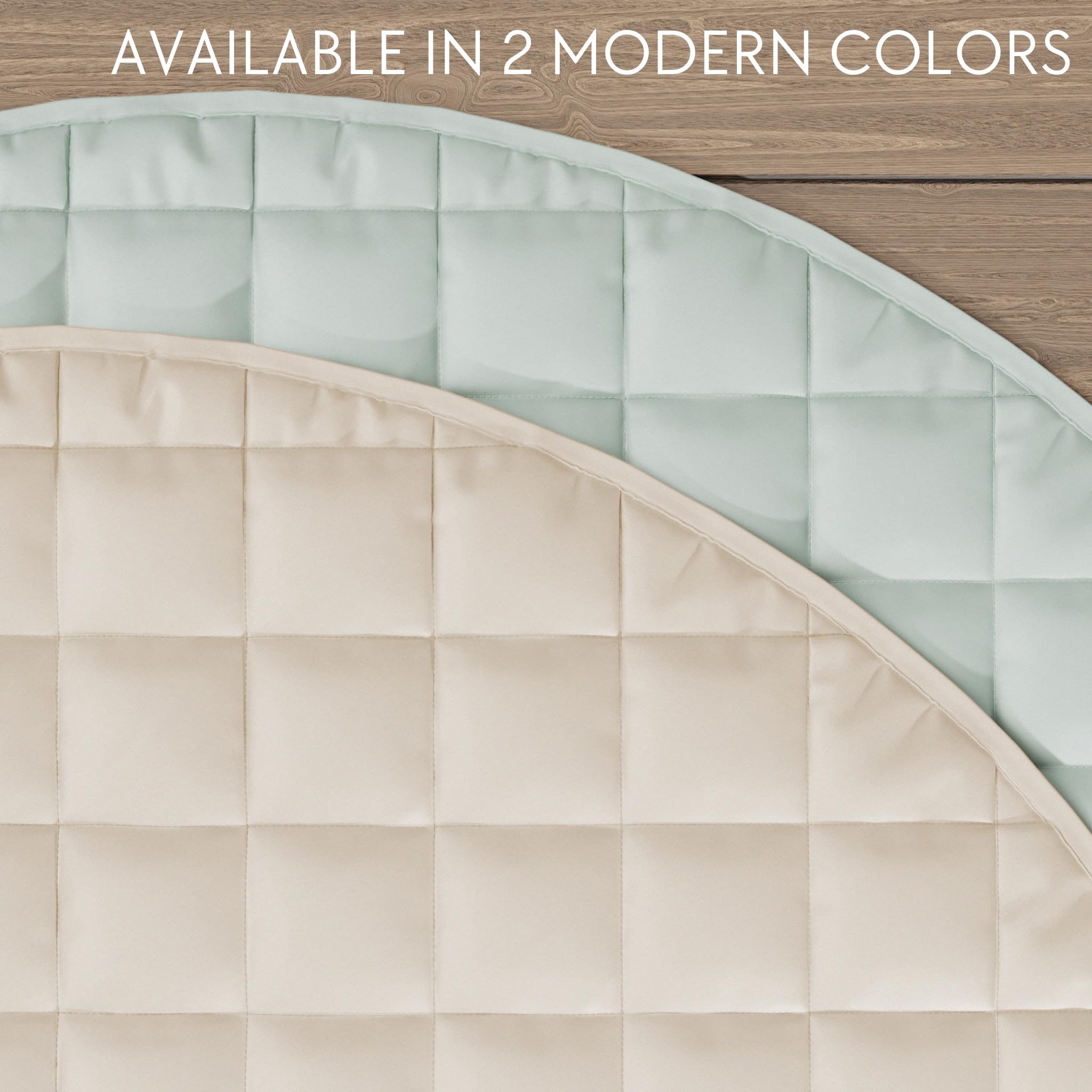 ZICOTO nursery-friendly play mat complements any room and keeps playtime tidy