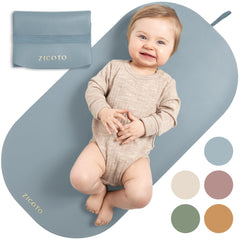 ZICOTO portable changing pad blue fold, ideal for clean diaper changes on the go.
