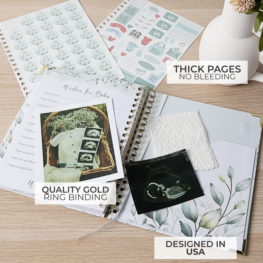 ZICOTO 8-tab system for calendar, registry, birth plan and more in the journal