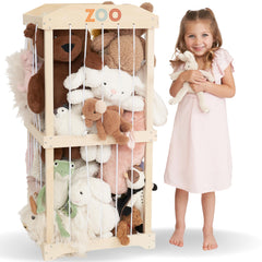 ZICOTO stuffed animal storage zoo keeps plush toys organized and within reach