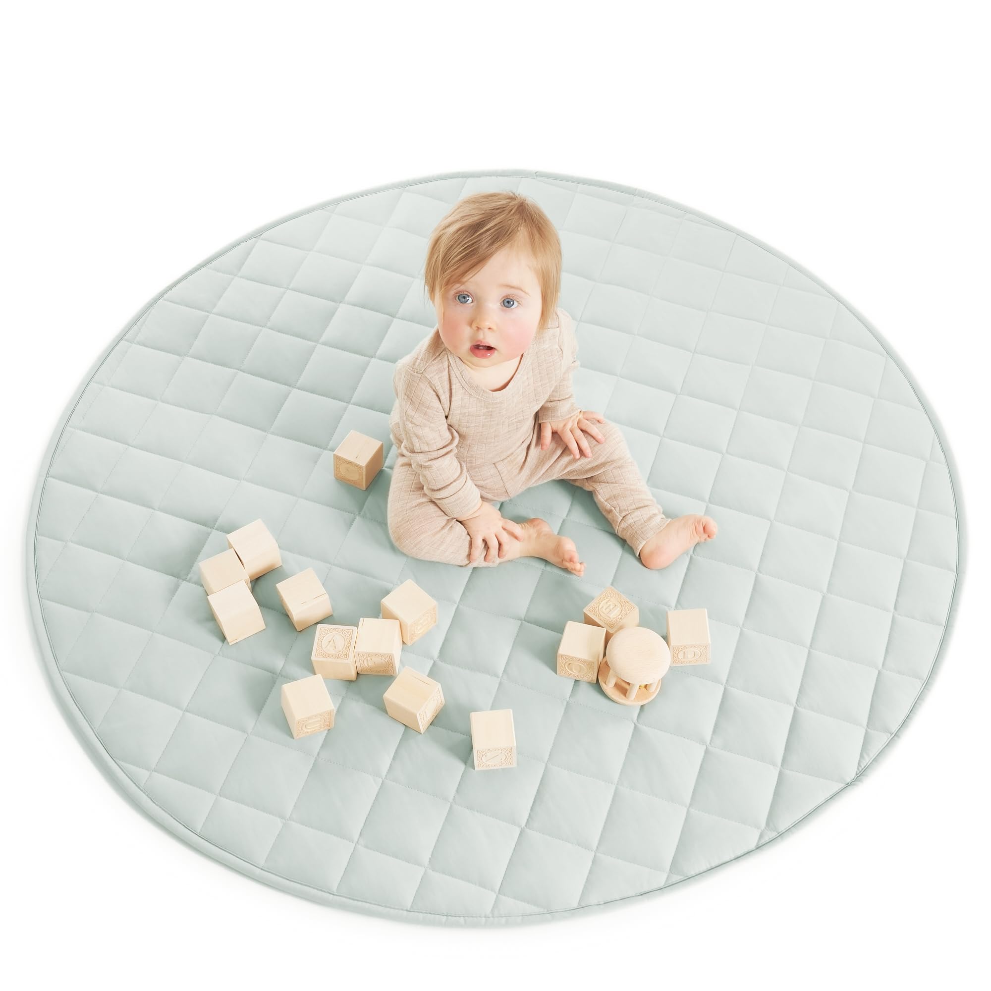 ZICOTO stylish baby play mat close-up cotton texture for soft, safe play
