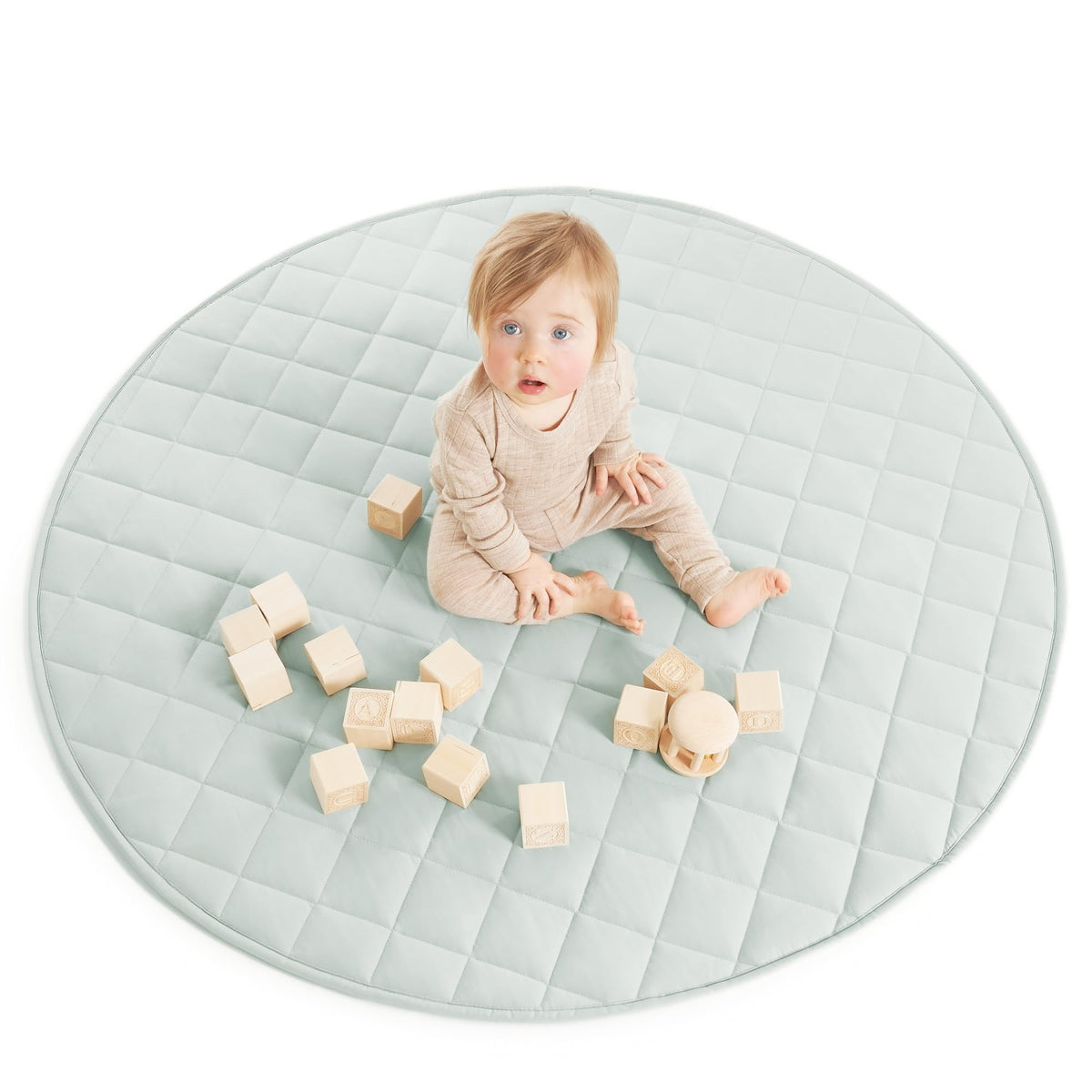 ZICOTO stylish baby play mat close-up cotton texture for soft, safe play