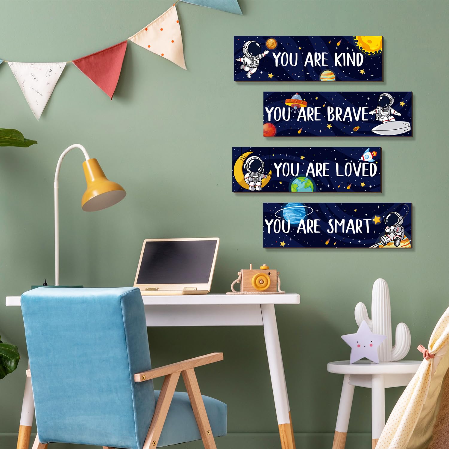 ZIEYOMI classroom decor posters support space-themed learning