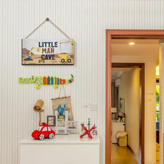 ZIEYOMI construction-themed wall plaque for boys' room decor