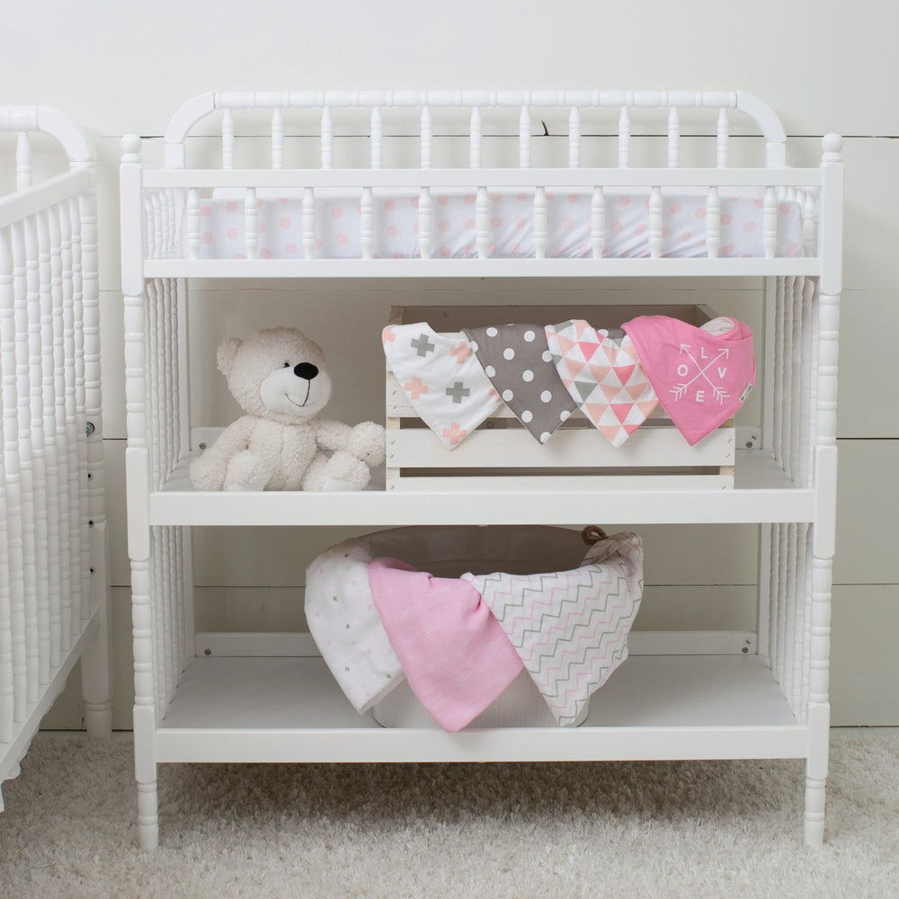 Ziggy Baby breathable fabric helps regulate comfort during diaper changes.