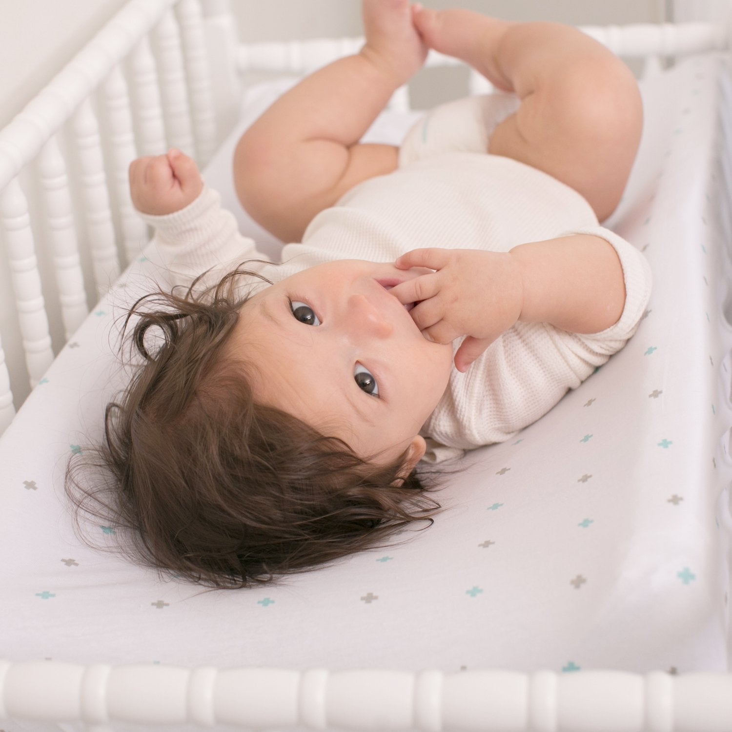 Ziggy Baby jersey knit cotton cover highlighting breathable softness for sensitive skin
