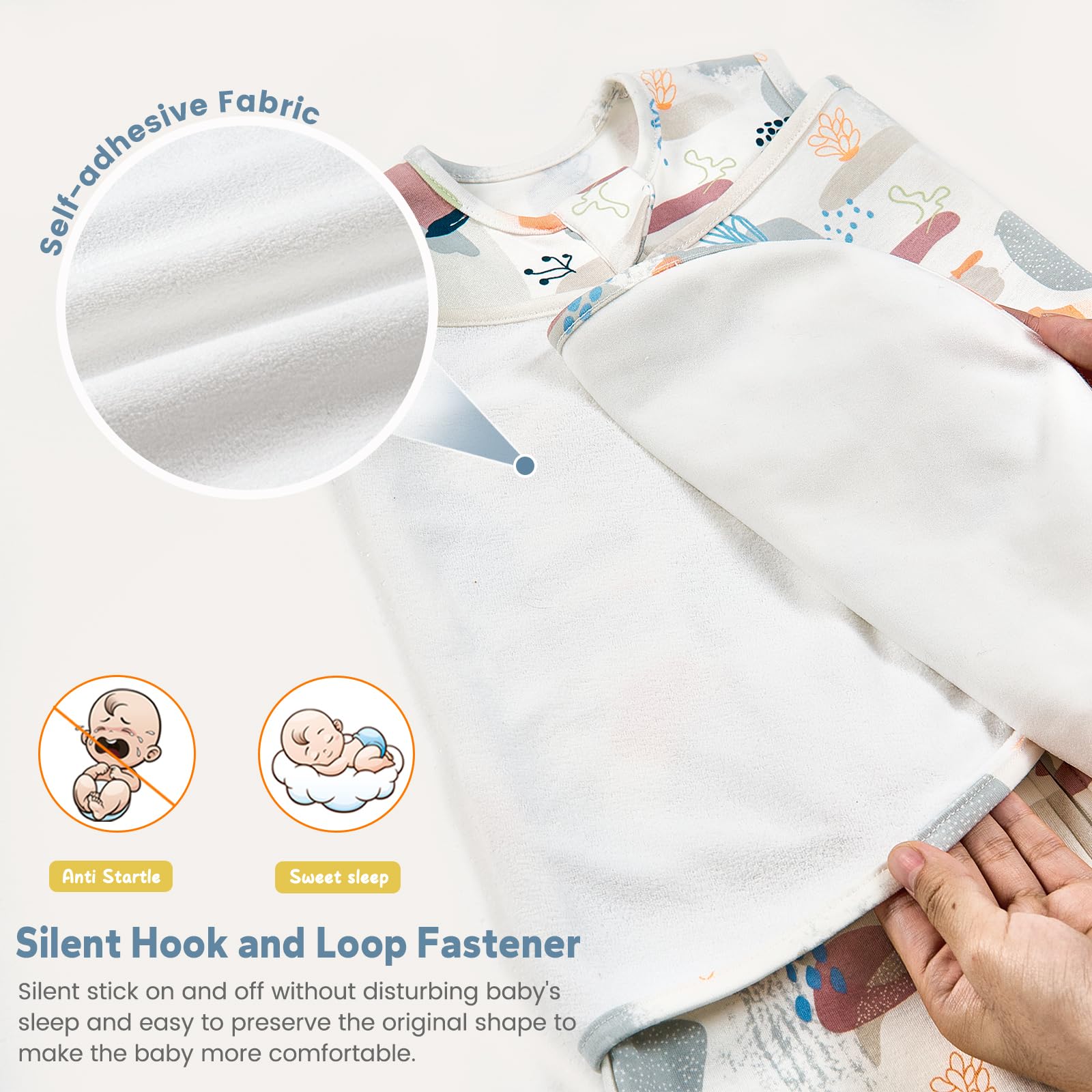 ZIGJOY Swaddle Arms-Out: supports transition to a sleep sack as baby grows.