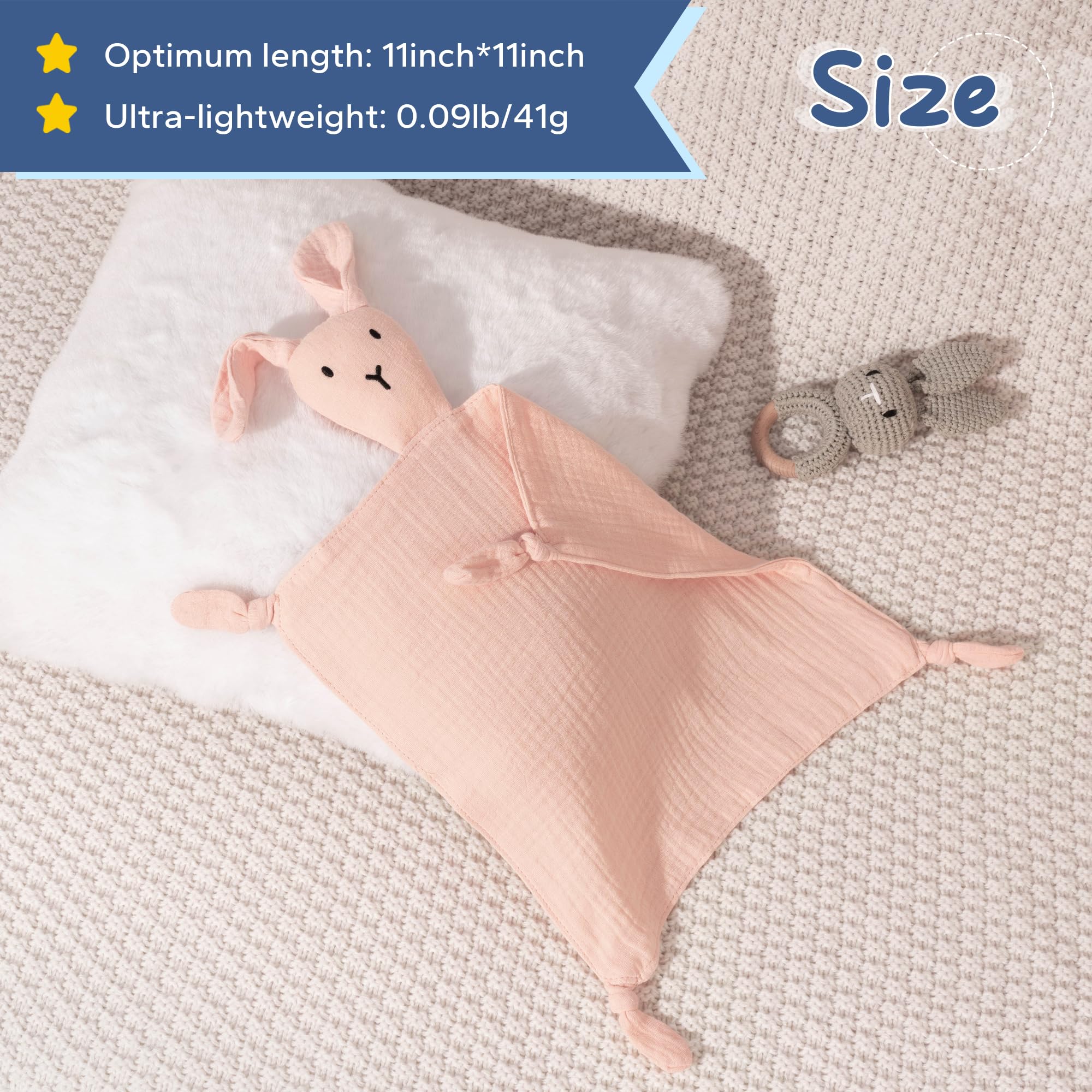 ZIGJOY Bunny Lovey machine washable for easy care and longevity