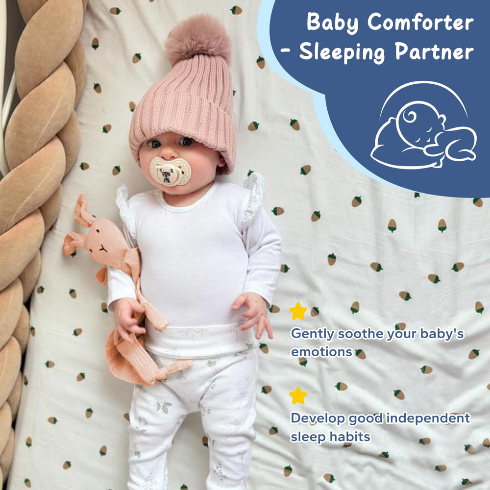 ZIGJOY Bunny Lovey size 11x11 inches — perfect for all-day cuddles