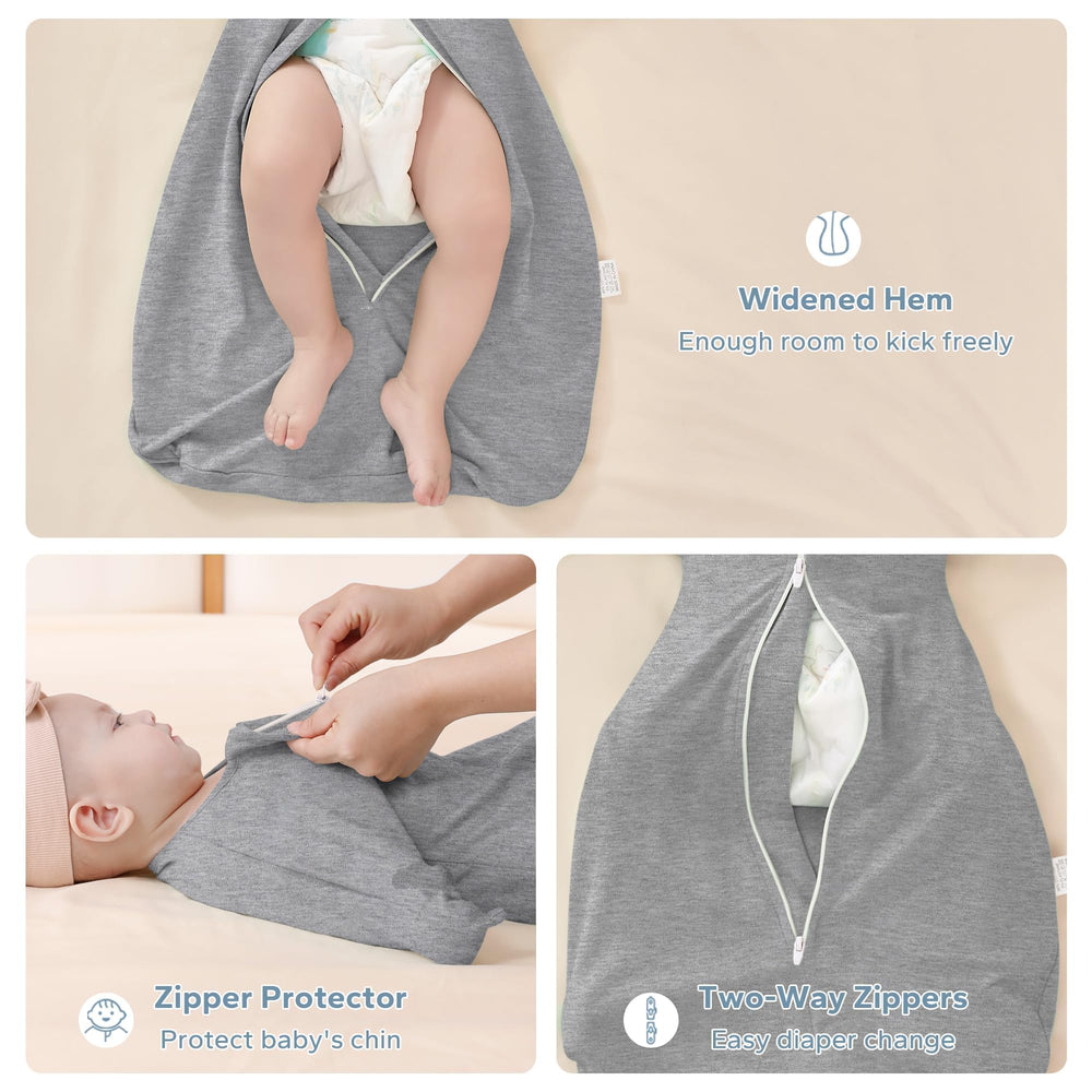 ZIGJOY Shark-Fin Transition Swaddle in large size supports growth from 18-24 lbs