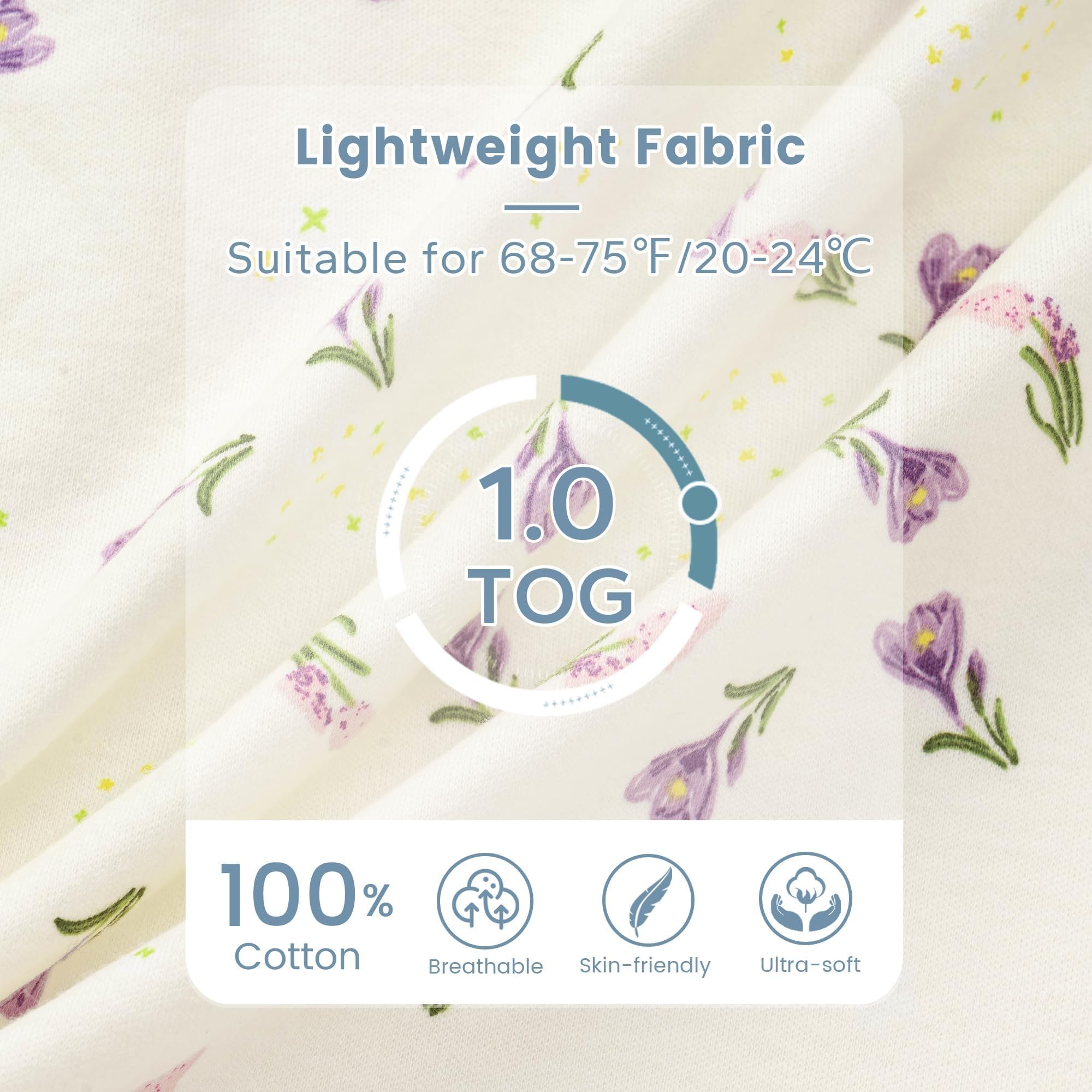 ZIGJOY Transition Swaddle, medium size for 3-6 months, secure fit.