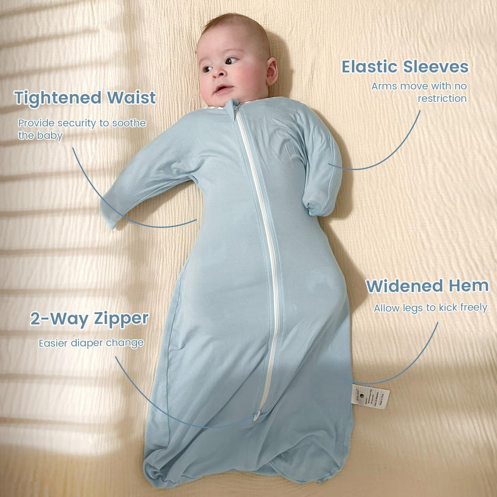 ZIGJOY Shark-Fin widened hem design in green-blue supports leg kicks