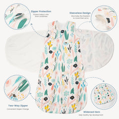 ZIGJOY swaddle wings with mute hook-and-loop for quiet, undisturbed night sleep.