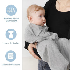 ZIGJOY transitional swaddle with 2-way zipper eases diaper changes.