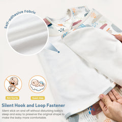 ZIGJOY two-way zip enables quiet night diaper changes without waking the baby