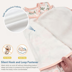 ZIGJOY two-way zip sleep sack enables quiet night diaper changes.