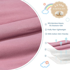 ZIGJOY two-way zip sleep sack enables easy diaper changes at night.