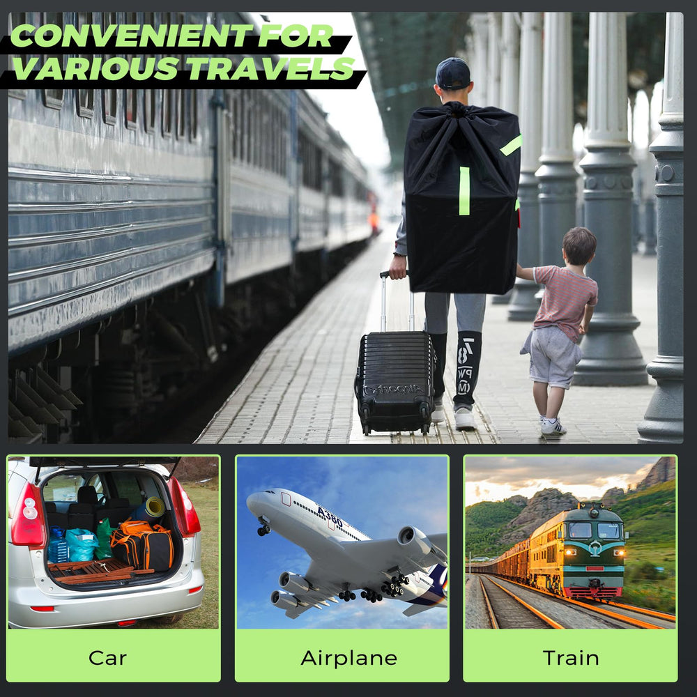 Zihvfzu luggage tag attached helps identify your car seat.