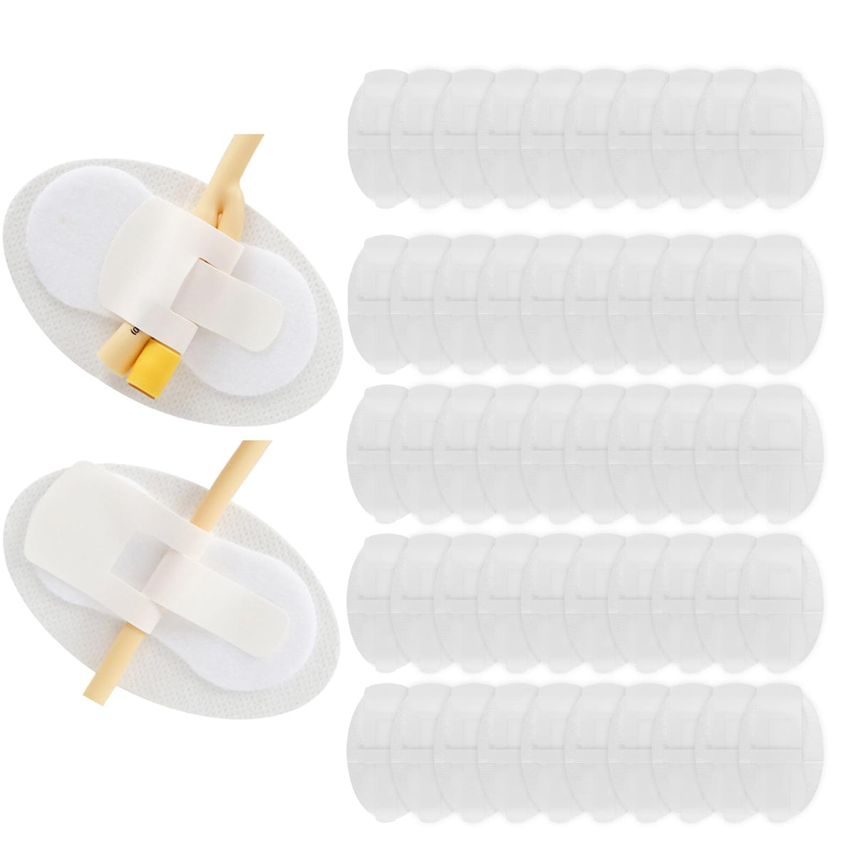 Ziimaikery catheter stabilization clip secures a Foley catheter for comfortable daily wear