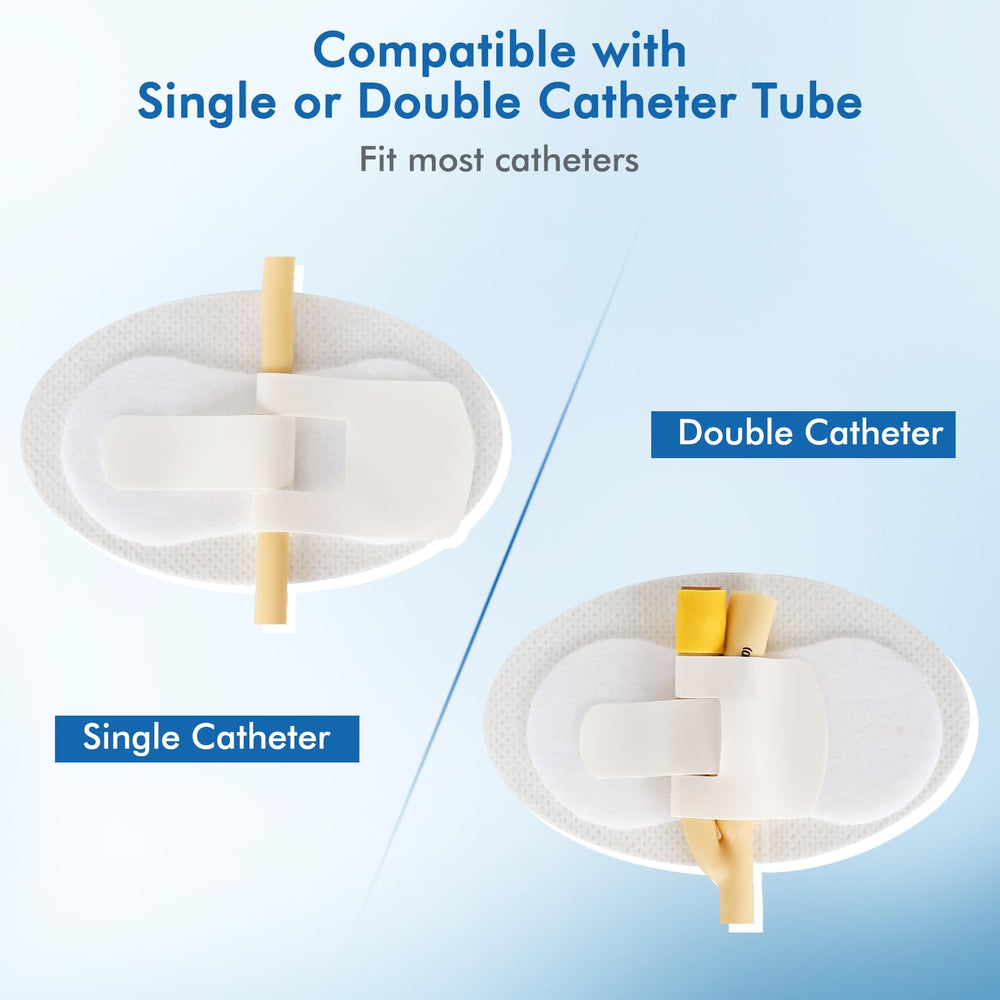 Ziimaikery universal catheter holder fits single or dual tubes securely