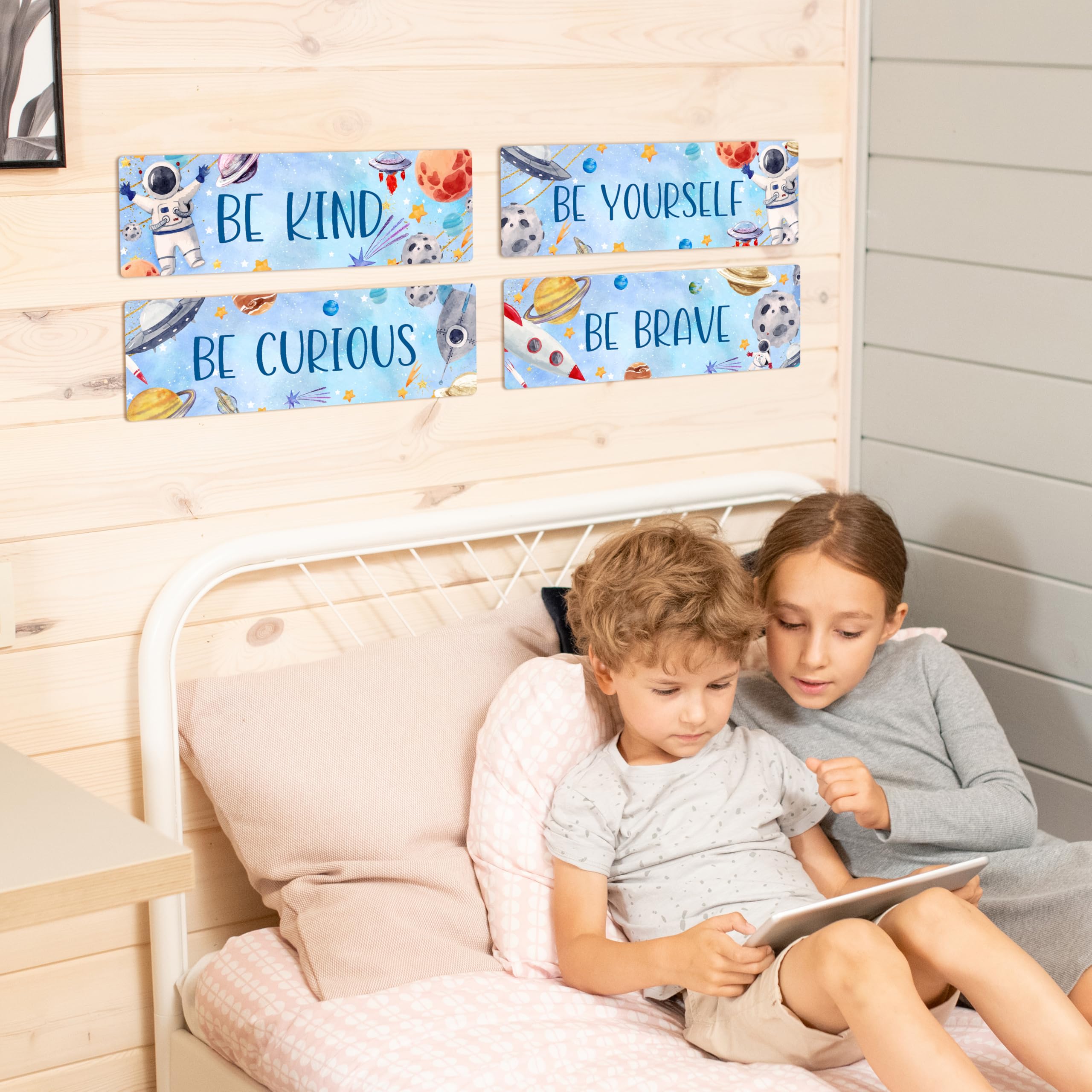ZIIUFRN boys room nursery decor wood sign, easy to display.