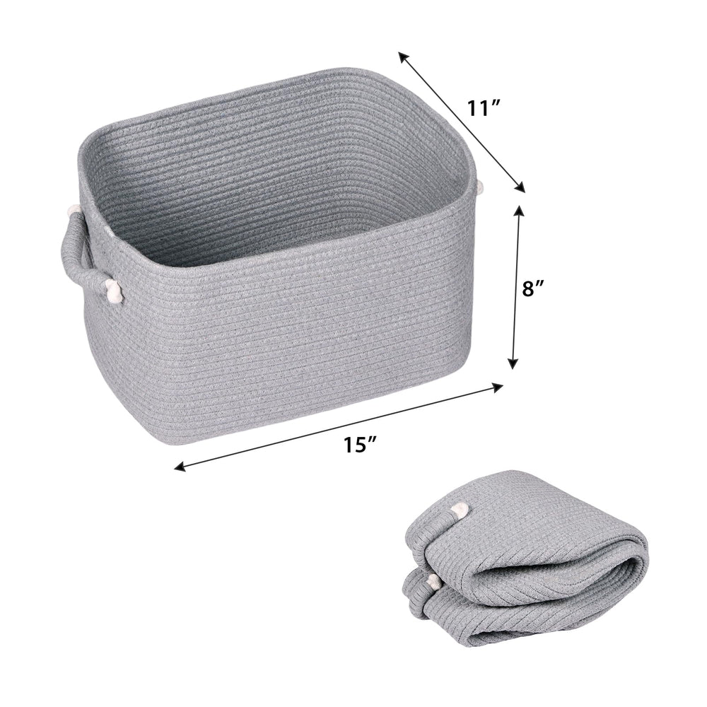 Zilink folding storage basket returns to shape with towels or blankets.