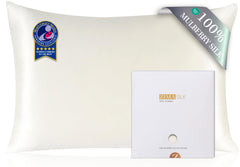 ZIMASILK ivory toddler 13x18 pillowcase with hidden zipper for secure, smooth sleep