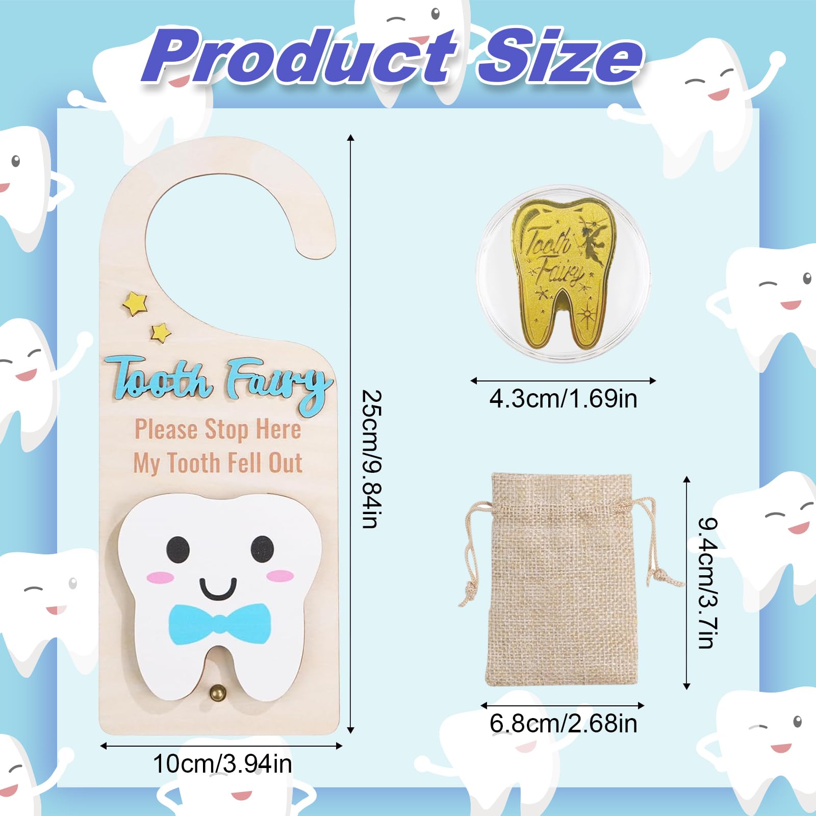 ZingFsh gold-toned baby tooth coin included in the kit